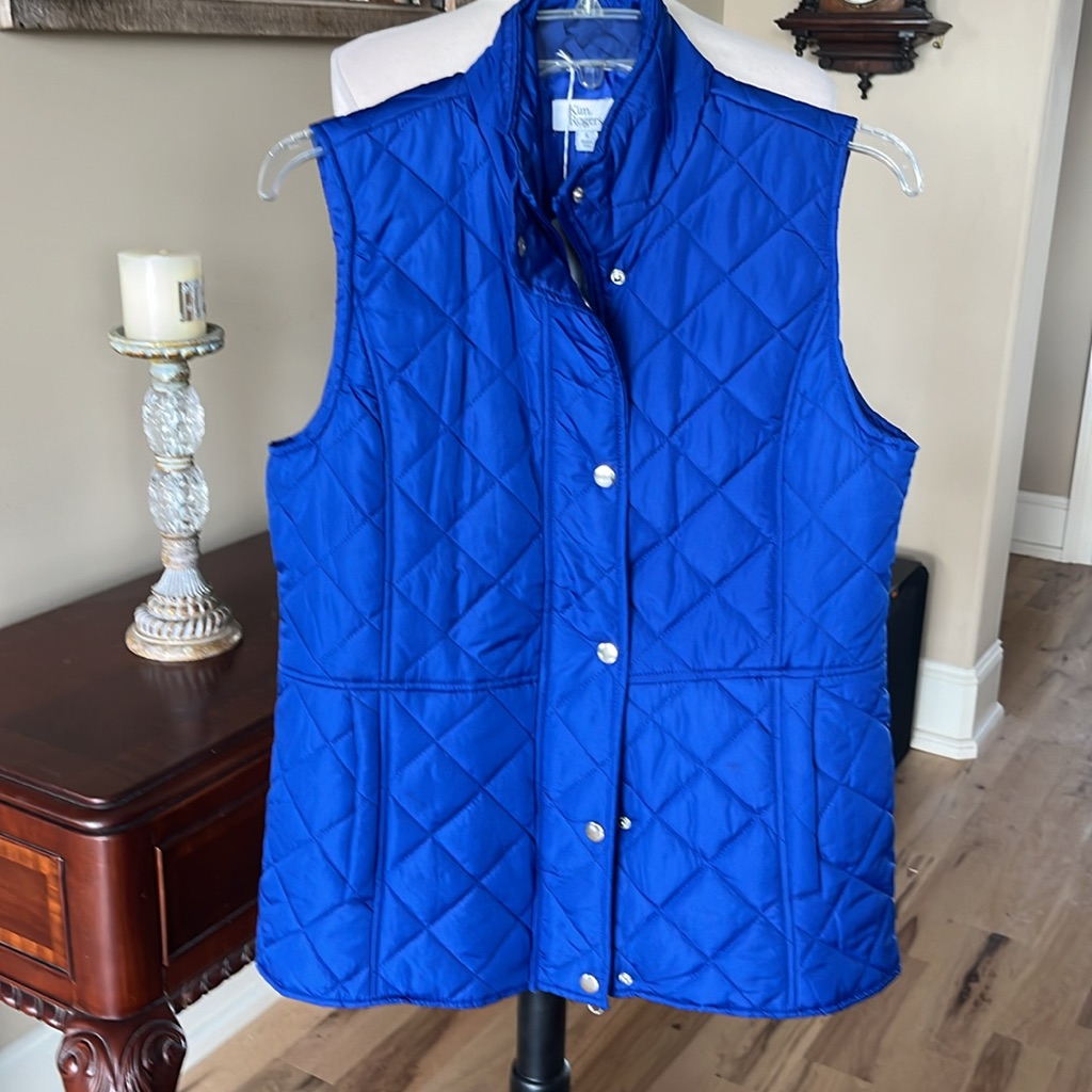 Royal Blue Quilted Jacket Vest